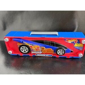 Hot Wheels‎ 6 Car Case Shadow Jet Muscle Tuners Vintage Red Blue